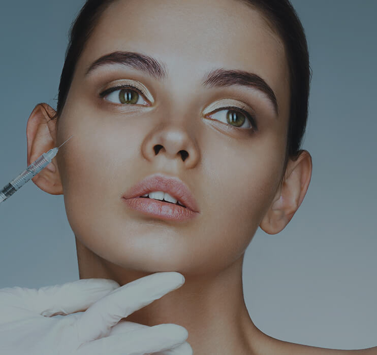 Picture of a woman receiving botox and dysport at point of view medical aesthetics